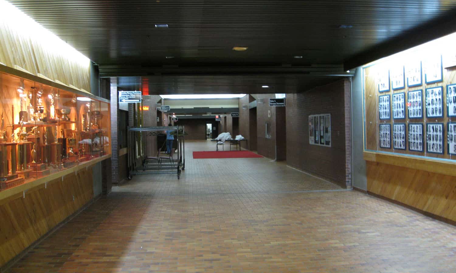 Lower level concourse (typically not used during games)