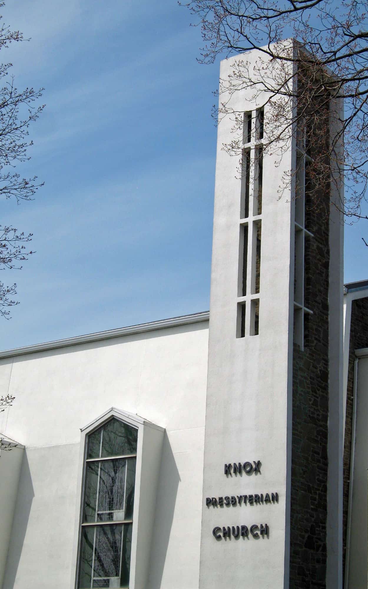 Bell tower marking the corner of Victoria Street North and East Street