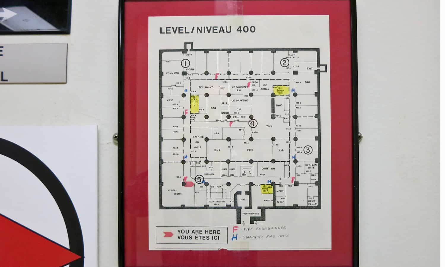 Floor plan of level 400