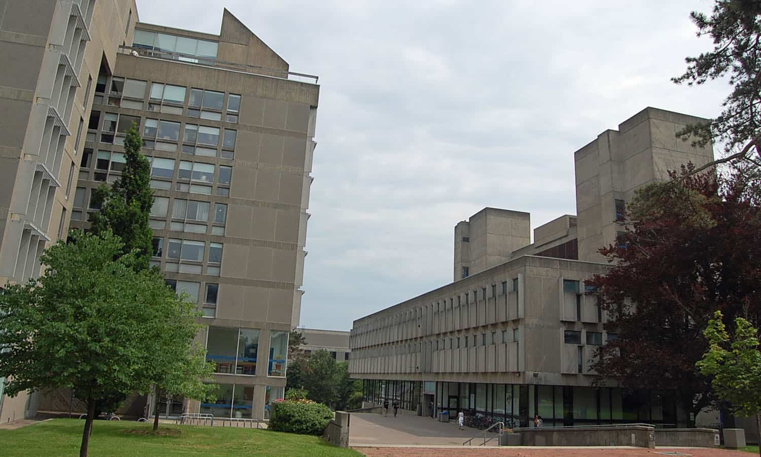 The library compliments the MacKinnon Building and frames Winegard Walk (Mariana Esponda Cascajares)