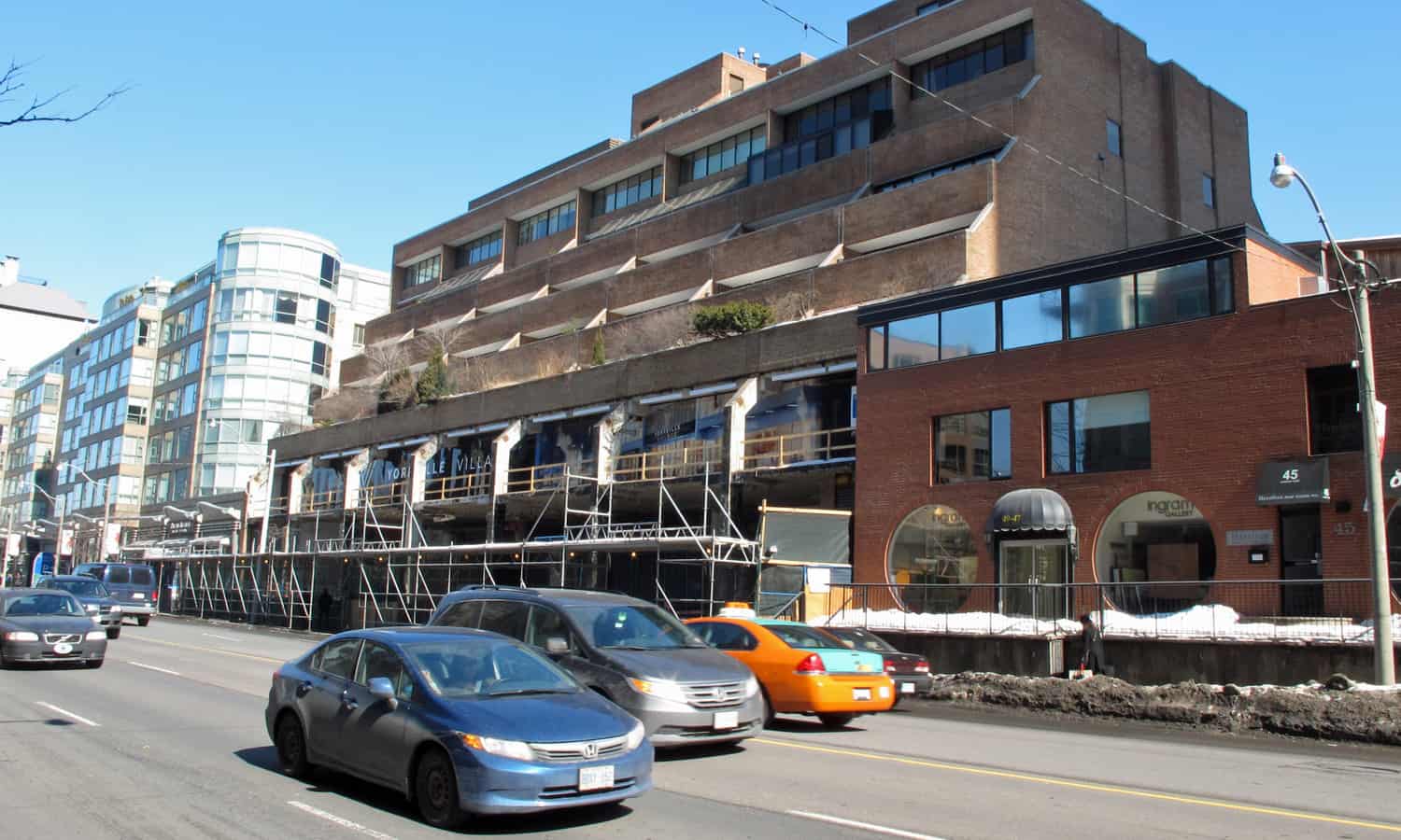 Yorkville Village receiving a new front (just north of York Square on Avenue Road)